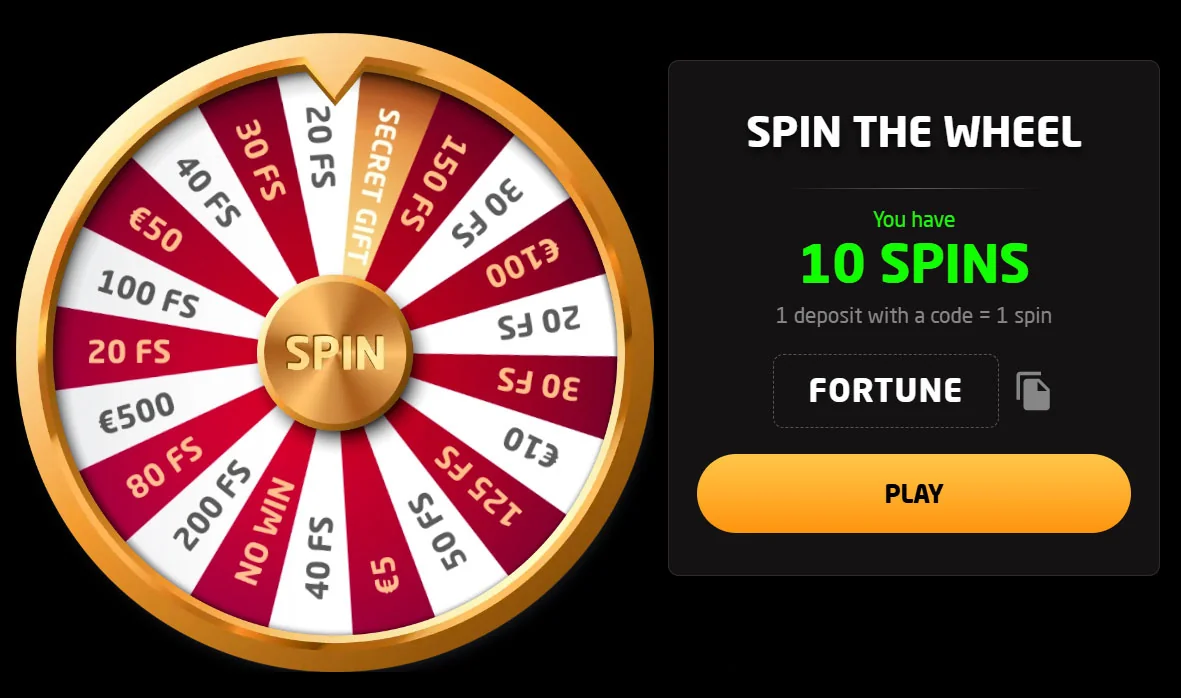 Stay Casino spin hjulet